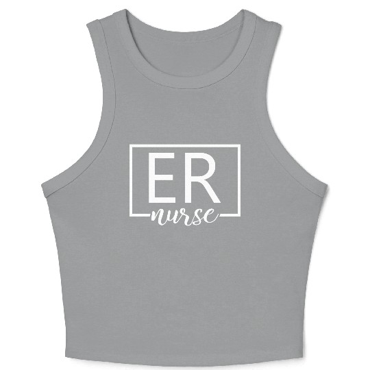 Er Nurse Emergency Room Nurse Crop Tank Top