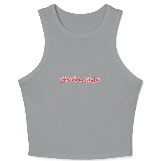 Funny Ugly Hats Pretty Horses Tasty Bourbon Kentuc Crop Tank Top