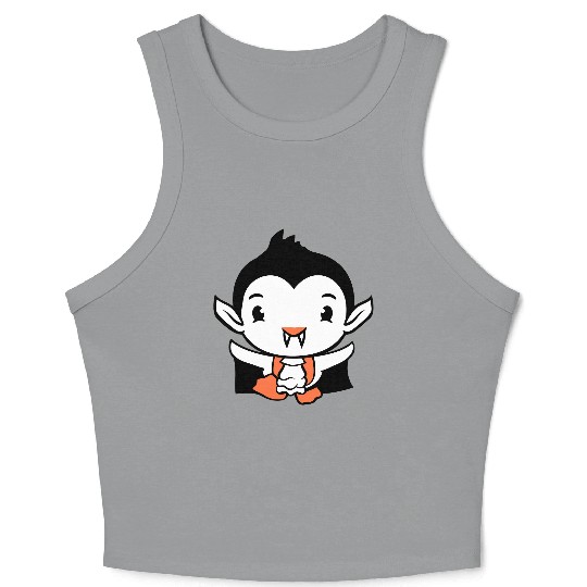 Duck Vampire Halloween Costume Bloodsucker Monster Crop Tank Top