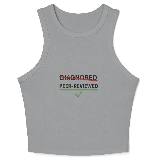 Peer Reviewed Neurodivergent Identity Design Crop Tank Top