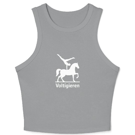 Voltigieren Equestrian Elegance Horse Performance Crop Tank Top