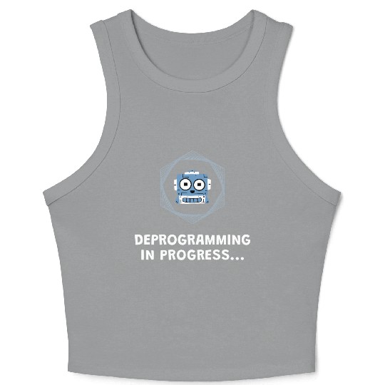 Deprogramming in Progress - Manifest Crop Tank Top