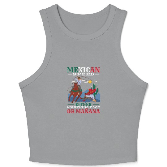 Mexico Themed Costume For Hispanic Heritage Month Crop Tank Top
