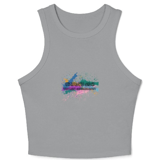 The Lost Commandment multi color Crop Tank Top