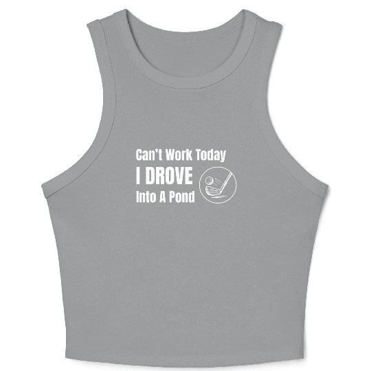 Goss Apparel: I Drove Into A Pond Crop Tank Top