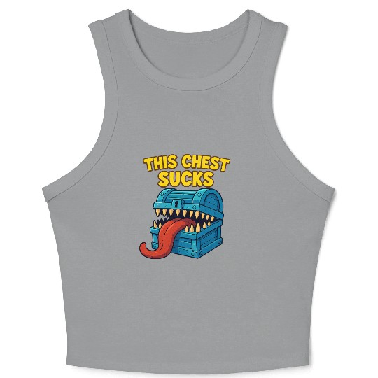 Medieval Knight, Wizard and Monster Crop Tank Top