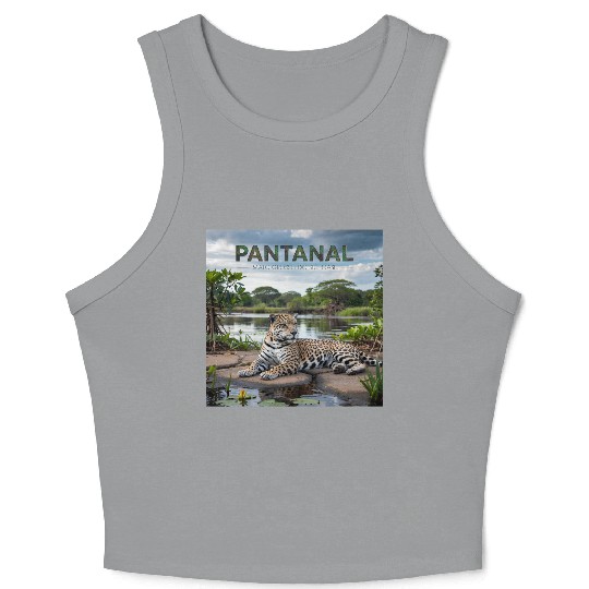 Pantanal Jaguar – Wild Beauty of Brazil Crop Tank Top