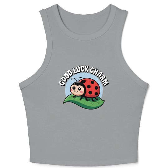 Lucky Ladybug Crop Tank Top