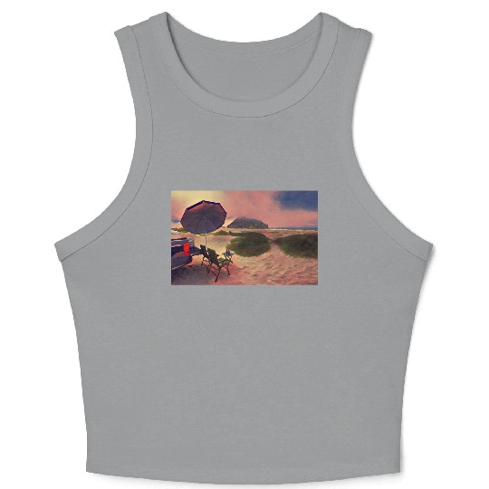 Morro Beach Picnic Crop Tank Top