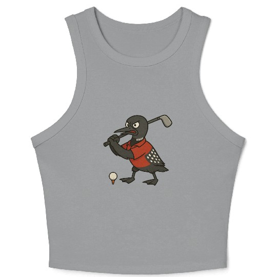 Angry Golf Loon Crop Tank Top