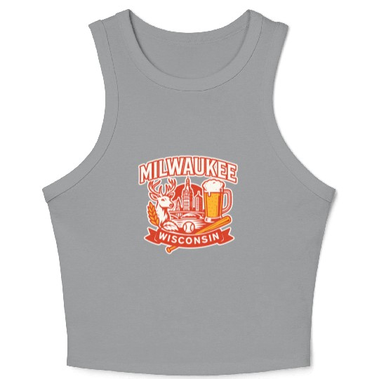 Milwaukee Wisconsin Crop Tank Top