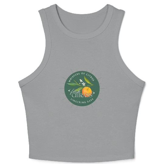 Elegant Citrus Branding Design Crop Tank Top