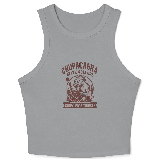Chupacabra State College Crop Tank Top