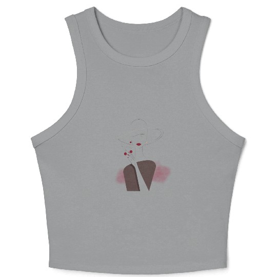Cherry Wine Dream Crop Tank Top