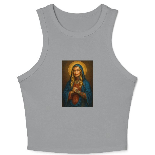 Mother Mary Crop Tank Top
