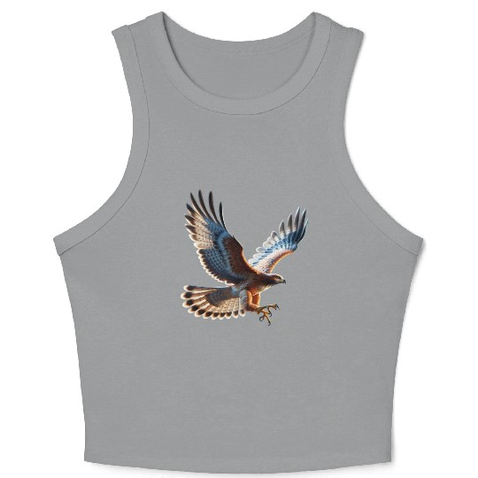 Majestic Hawk Flight Crop Tank Top