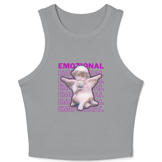 Emotional Little Angel Crop Tank Top