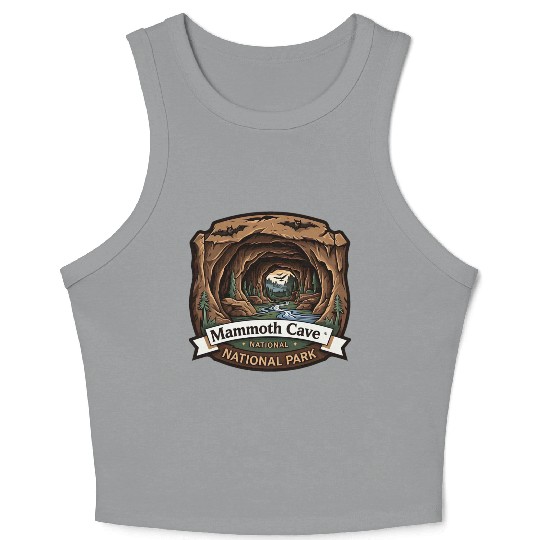 Mammoth Cave National Park Kentucky USA Logo Crop Tank Top