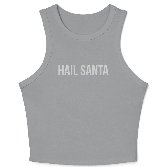 Hail Santa Crop Tank Top