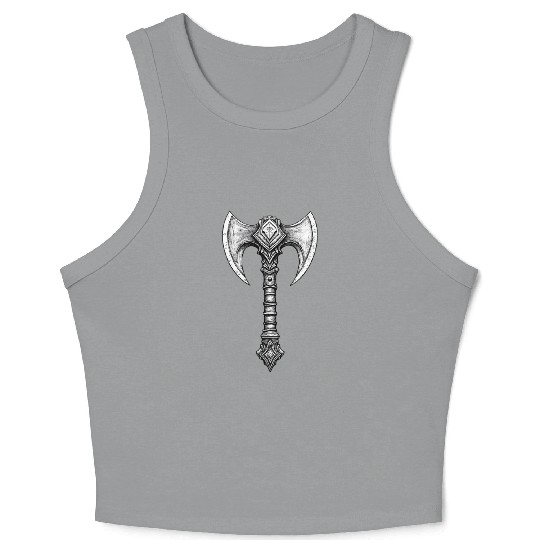 Holy Symbol of Ferros (God of War) Crop Tank Top