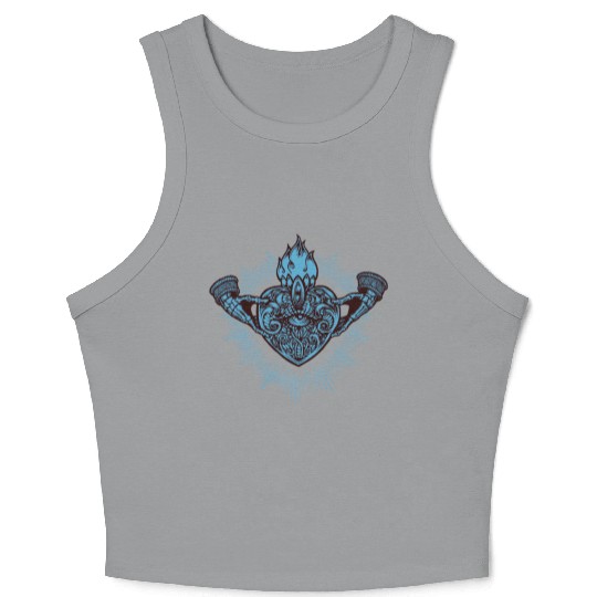 Sacred Heart Claddagh Symbol - Lowbrow Crop Tank Top