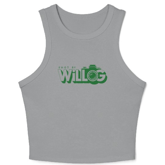 Dark Green Crop Tank Top