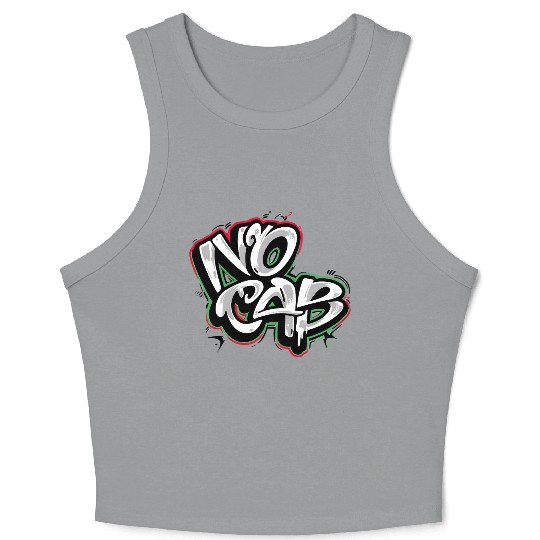 No Cap Graffiti Crop Tank Top – Bold Slang Street Art