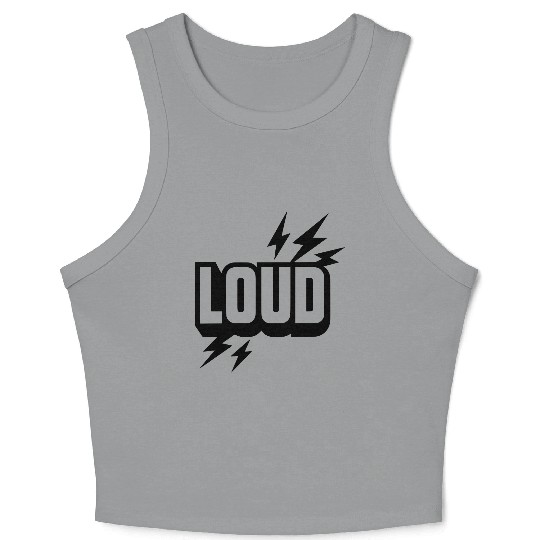 Loud attitude, vibe, hip hop Crop Tank Top