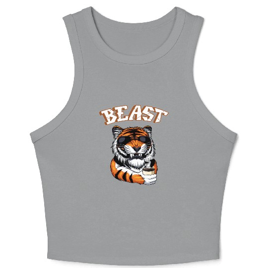 Beast Tiger. Crop Tank Top