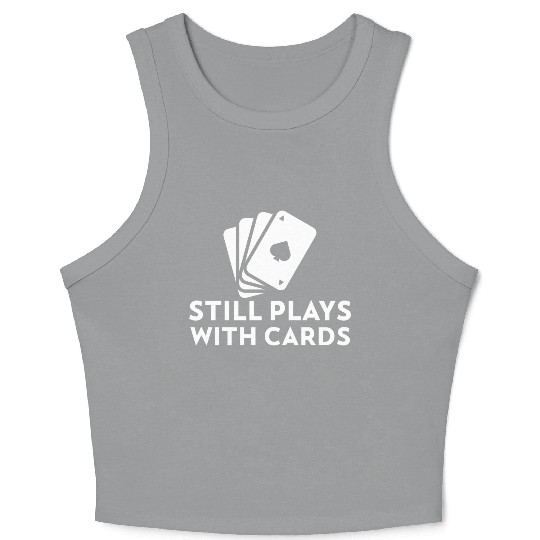 Still Plays with Cards Cool Poker Crop Tank Top