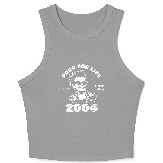21st birthday Pogo for life since 07/2004 Crop Tank Top