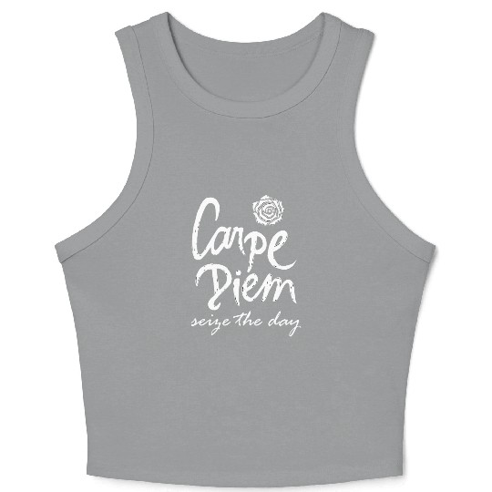 Carpe Diem Seize the Day Oversized Crop Tank Top