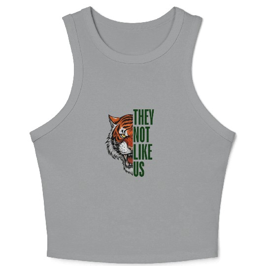 They Not Like Us – Tiger Graphic Crop Tank Top