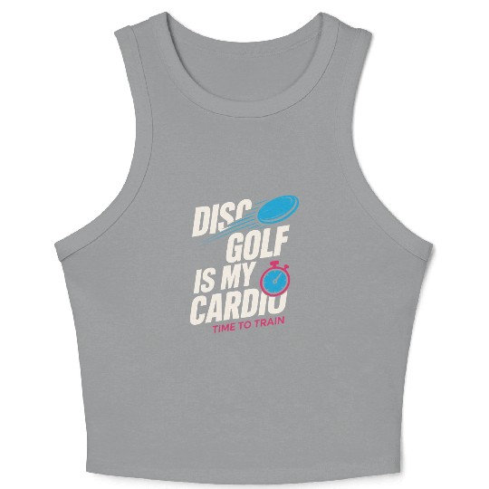 Disc Golf Coach Crop Tank Top Disc Golf Instructor Frisbee