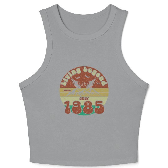 40th birthday Living Legend since VIN 07/1985 Crop Tank Top