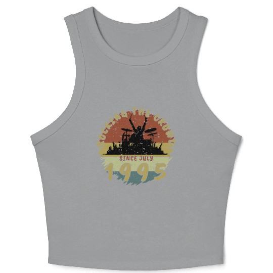 30th Birthday Rocking the crowd DRM 07/1995 Crop Tank Top
