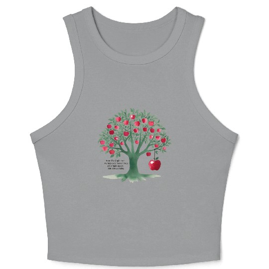 From the apple tree all beginnings Crop Tank Top