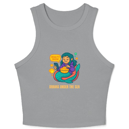 Drama Under the Sea Crop Tank Top