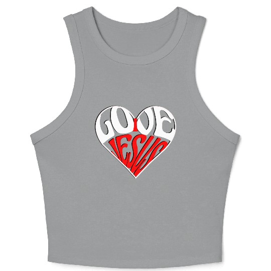 I love Jesus Crop Tank Top