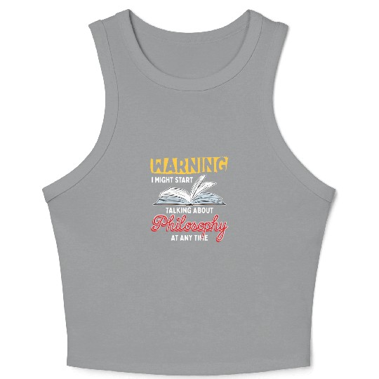 Talking About Philosophy Philosopher Design Crop Tank Top