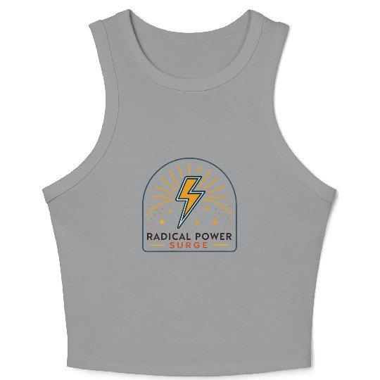 Radical Power Surge Lightning Bolt 80s Crop Tank Top