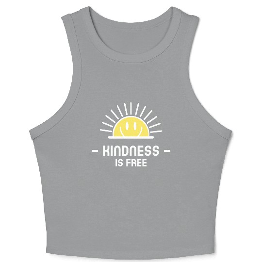 KINDNESS IS FREE Crop Tank Top