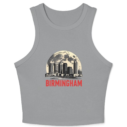 Birmingham City Albm Skyline Full Moon Crop Tank Top