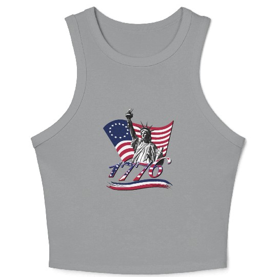 Liberty 1776 Crop Tank Top
