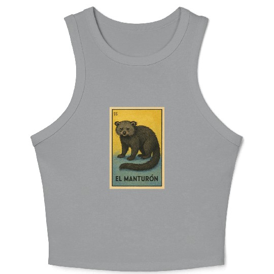 EL MANTURÓN - THE BEARCAT - LA LOTERÍA Crop Tank Top