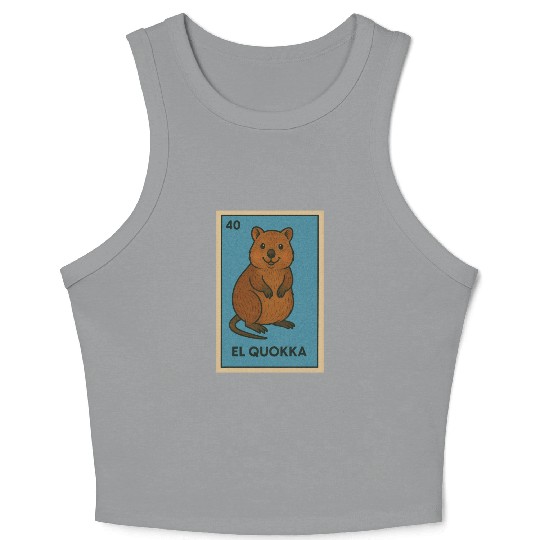 EL QUOKKA - THE QUOKKA - LA LOTERÍA Crop Tank Top
