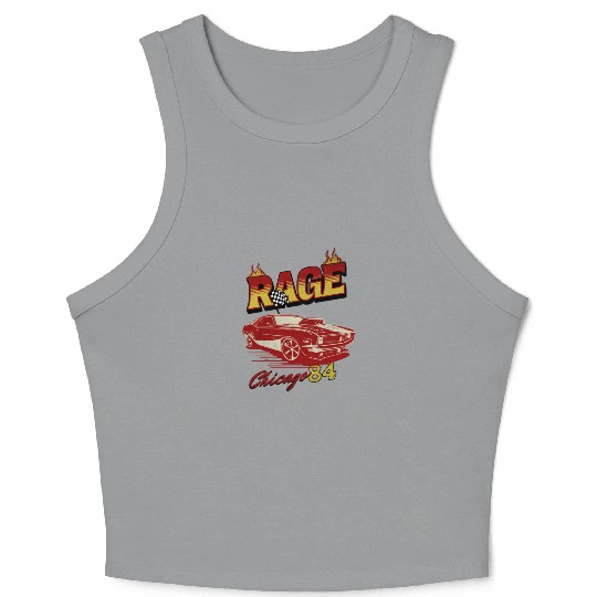 Vintage Rage Chicago 84 Muscle Car Art Crop Tank Top