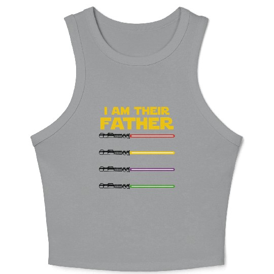 I Am Their Father Crop Tank Top