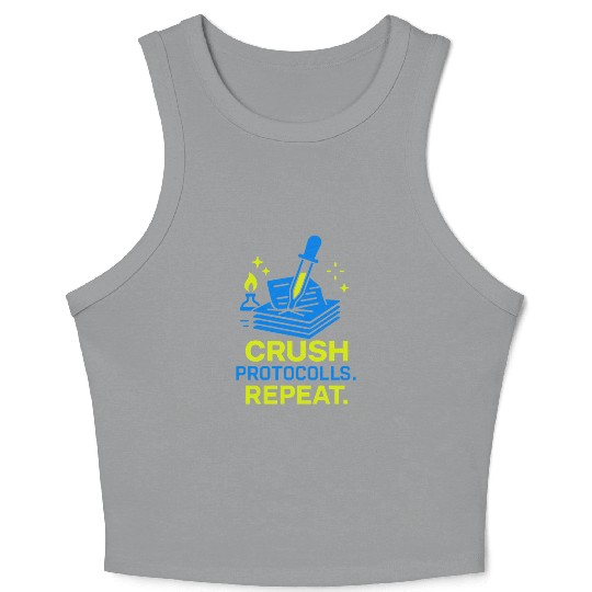Clinical Lab Tech Diagnostic Science Data Nerd Crop Tank Top