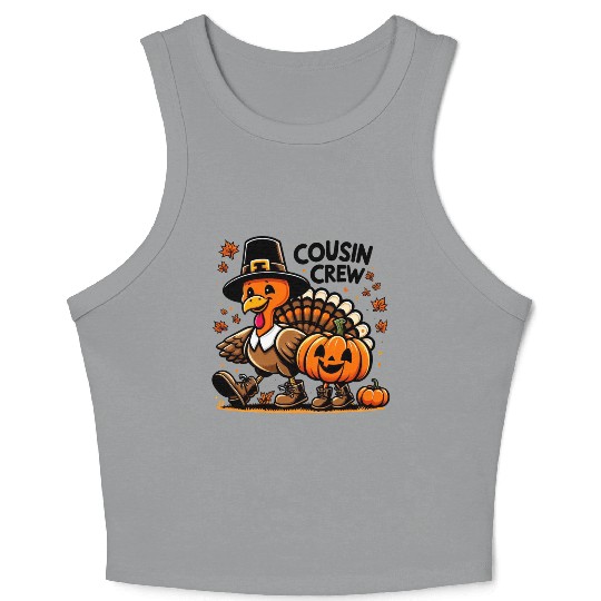 Halloween Cousin Crew Crop Tank Top